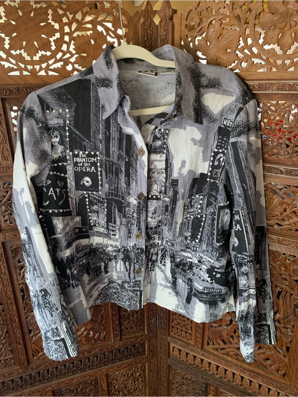Take Two Women’s Gray & Black cotton Jacket - Medium